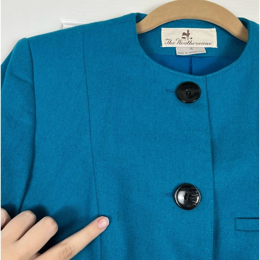 Vintage Weathervane Wool Blend Blazer Jacket